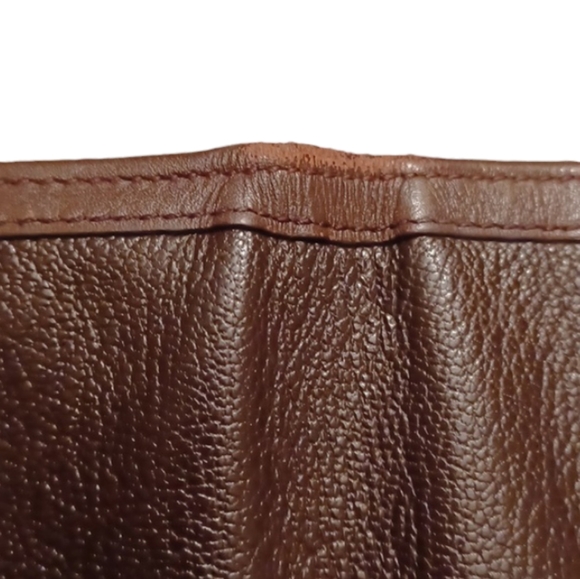 ⚜️BVLGARI DARK BROWN DOPPIO TONDO LEATHER BI-FOLD WALLET - Picture 11 of 15